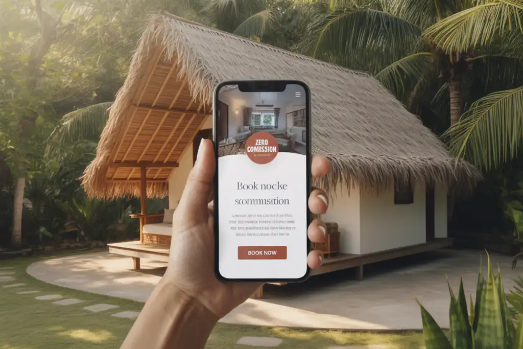 รับออกแบบเว็บไซต์ มือถือแสดงเว็บไซต์รีสอร์ทพร้อมข้อเสนอ "Zero Commission" เหมาะสำหรับรับทำเว็บไซต์รีสอร์ท