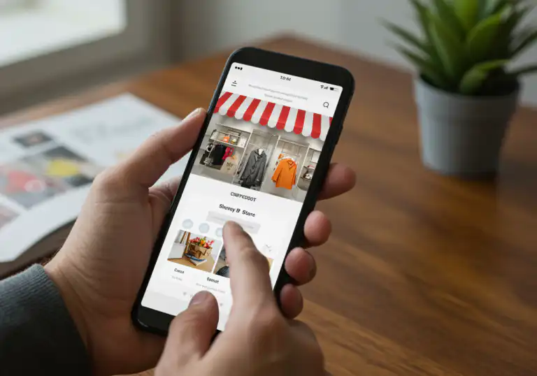 รับออกแบบเว็บไซต์ กำลังดูเว็บหน้าเดียวบนมือถือ แสดงร้านค้าออนไลน์ เหมาะสำหรับธุรกิจ