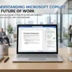 Microsoft Copilot บนแล็ปท็อป แสดงรายงานธุรกิจไตรมาส 3 พร้อมเครื่องมือ AI ช่วยเพิ่มประสิทธิภาพ