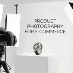 รับออกแบบเว็บไซต์ การถ่ายภาพสินค้าสำหรับ E-commerce: กล้อง Hasselblad และนาฬิกาบนแท่นวางพร้อมไฟสตูดิโอ