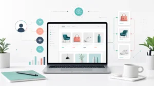 ภาพแนวคิด AI Personalization สำหรับเว็บไซต์อีคอมเมิร์ซ