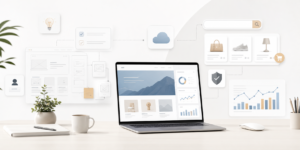 ภาพประกอบธุรกิจรับทำเว็บไซต์ออนไลน์ครบวงจร วางแผน UX SEO และระบบขายของ