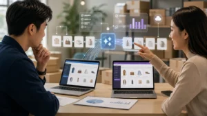ทีมงานวางแผน Migrate Product ย้ายสินค้าจำนวนมากข้ามแพลตฟอร์ม E-Commerce ด้วย App และ AI