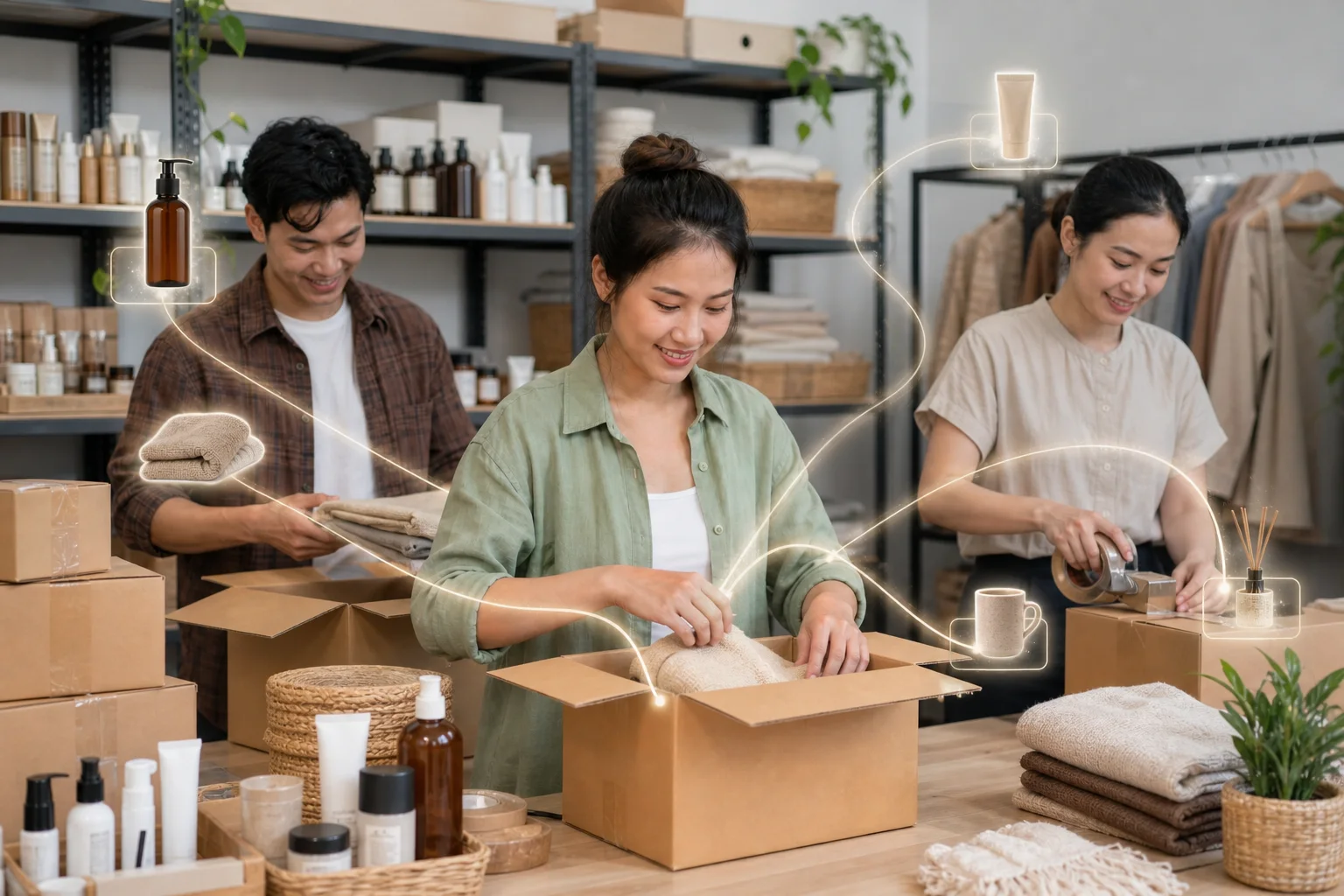 ที่ปรึกษาและเจ้าของร้านเตรียมข้อมูลสินค้า ราคา และคำอธิบายเพื่อให้ AI commerce เข้าใจร้านค้า