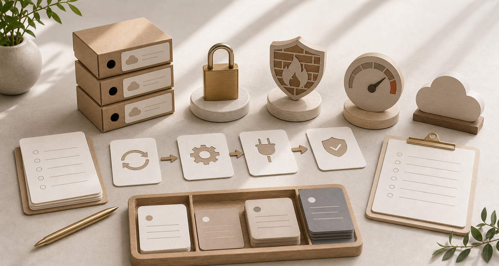 ภาพประกอบระบบดูแลเว็บไซต์ WordPress ด้วย Backup Firewall SSL Cache และการอัปเดตอย่างเป็นระบบ
