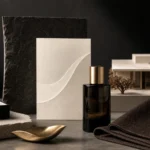 ตัวอย่าง Luxury Premium Design ด้วยสีดำ ครีม น้ำตาล และ Champagne Gold สำหรับแบรนด์สินค้าระดับสูง