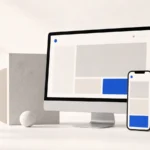 ตัวอย่าง Minimal Design บนเว็บไซต์ที่จัดวางองค์ประกอบอย่างเรียบง่ายและมีพื้นที่ว่าง