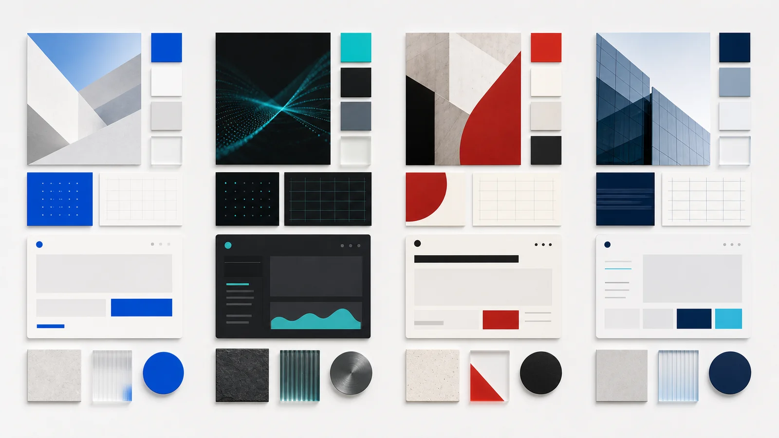 ตัวอย่าง Modern Design Mood and Tone สำหรับ Tech, SaaS, Creative Agency และ Modern Corporate