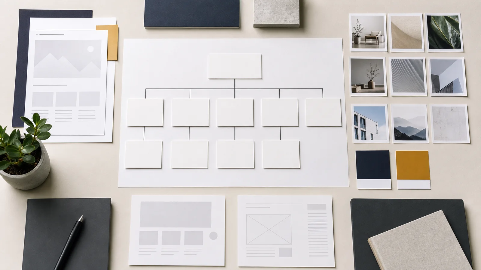 การเตรียมโครงสร้างเว็บไซต์ Sitemap เนื้อหา รูปภาพ และโทนสีก่อนจ้างทำเว็บไซต์