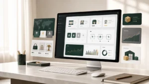 ภาพแดชบอร์ดอีคอมเมิร์ซระดับองค์กรพร้อมหลายร้าน หลายประเทศ ระบบ B2B automation และ analytics สำหรับ Shopify Plus