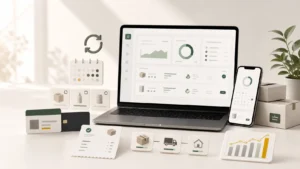 ภาพแดชบอร์ดร้านค้าออนไลน์ระบบ subscription บน Shopify พร้อมการชำระเงินรายเดือน recurring payment และกล่องสินค้าส่งซ้ำ