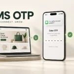 ภาพแนวคิดระบบ SMS OTP เชื่อมร้าน Shopify กับการยืนยันเบอร์มือถือของสมาชิก